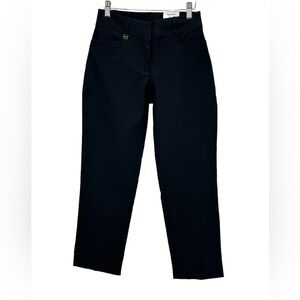 JM Collection Tummy Control Comfort Waist Straight Leg Curvy Fit Pant -size 2P